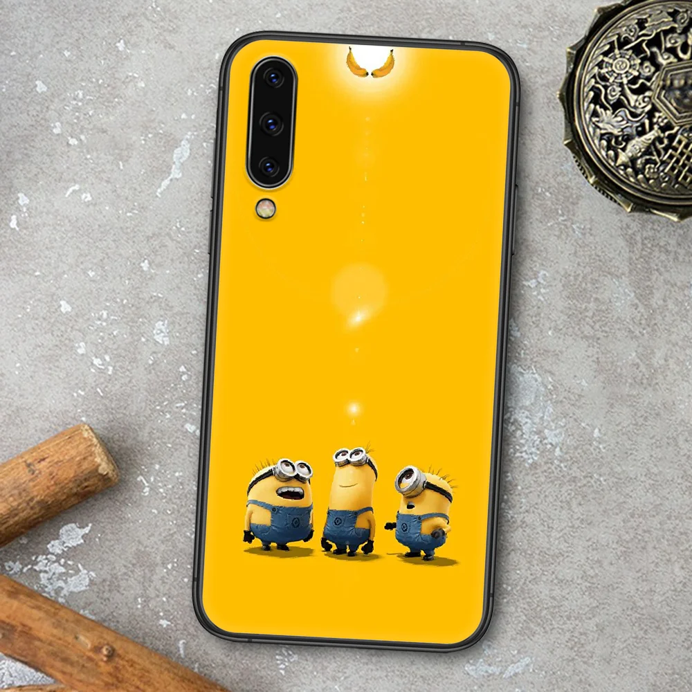 

Cartoon M-Minion Phone Case For Samsung Galaxy A 3 5 7 8 10 20 20E 21S 30 30S 40 50 51 70 71 black Cover 3D Hoesjes Pretty Back