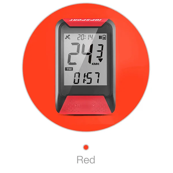 Igpsport GPS компьютер водонепроницаемый IPX6 беспроводной спидометр велосипедный цифровой секундомер Велоспортный Спидометр велосипедный спортивный компьютер - Цвет: IGS130 Red