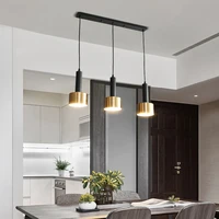 modern led pendant light nordic restaurant chandeliers 3 heads creative designer shop cafe bar counter dining room hanging lamp
