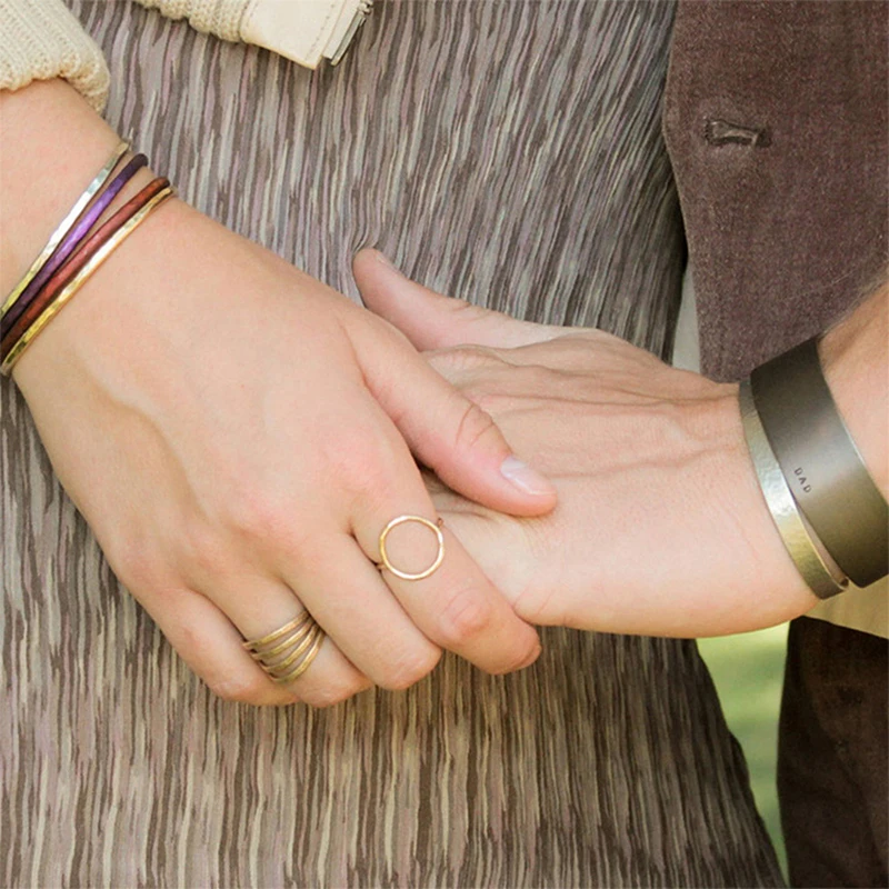 F.I.N.S модные кольца из нержавеющей стали для женщин геометрические круглые