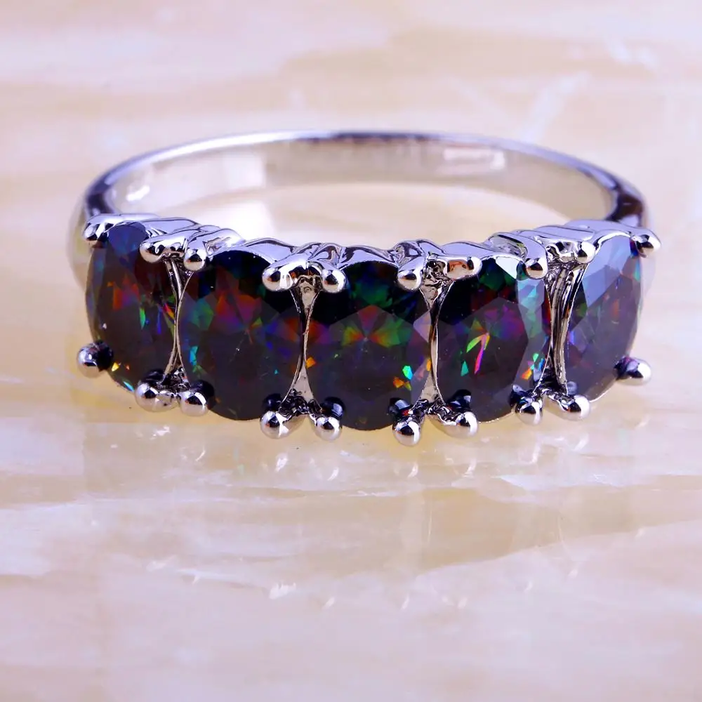 Lingmei оптовая продажа Новые таинственные украшения модные унисекс овальные