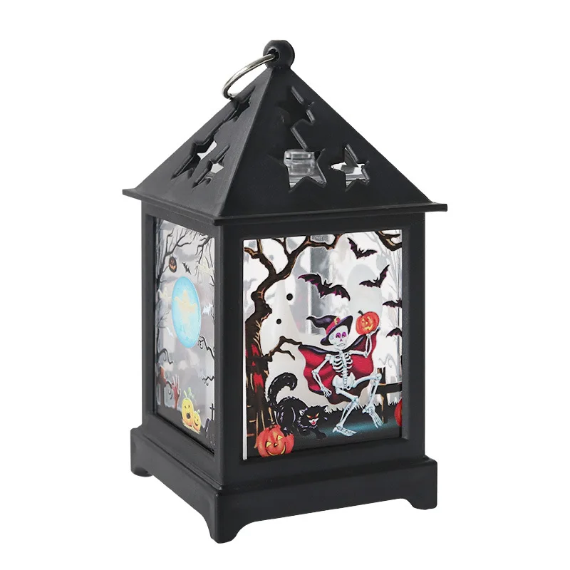

Retro Light Halloween Lantern Ghost Festival Portable Electronic Candle Light Bar Haunted House LED Ambience Arrangement Supplie
