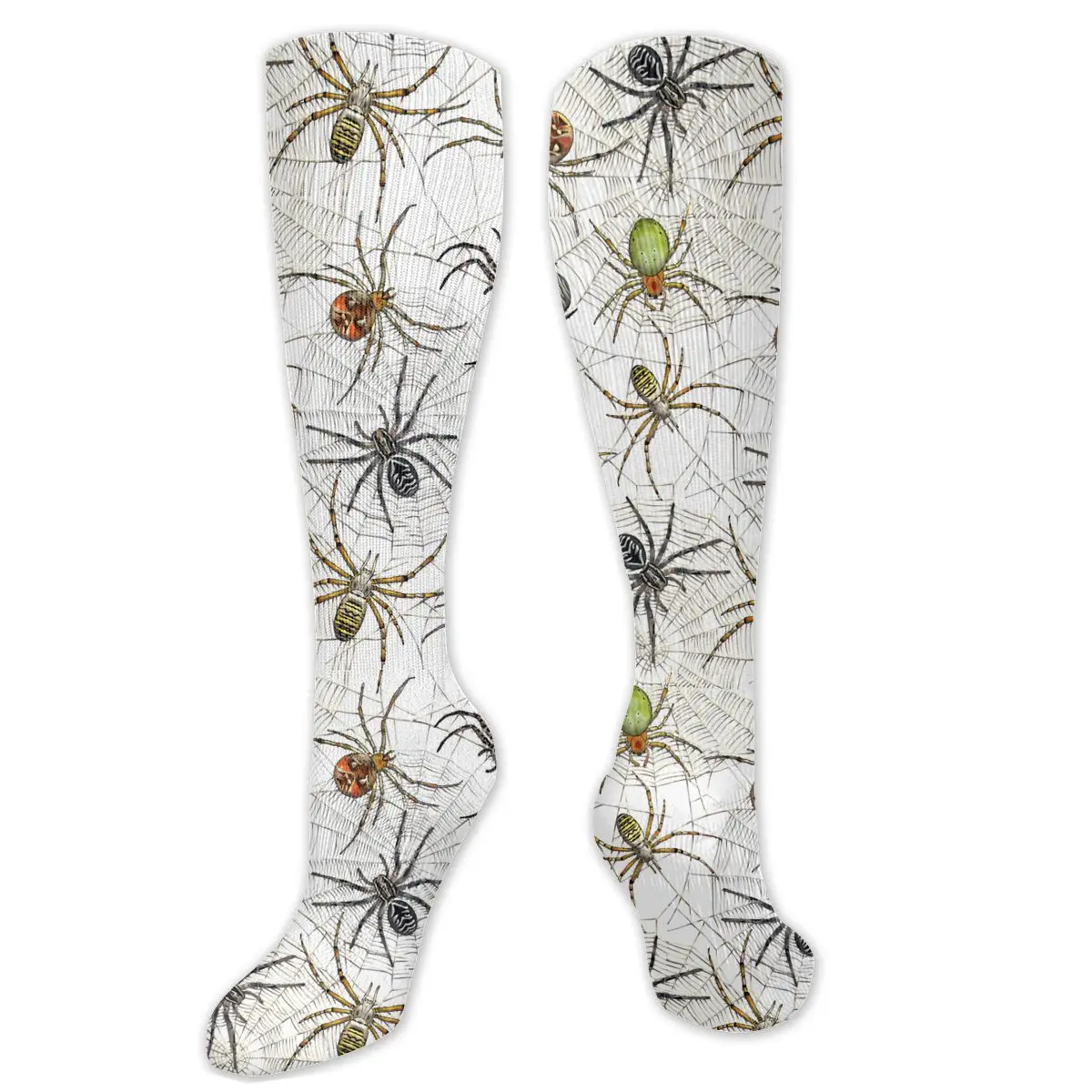

Spiders Net Compression Socks For Women Men Plus Size Wide Calf For Nurses Running Athletic