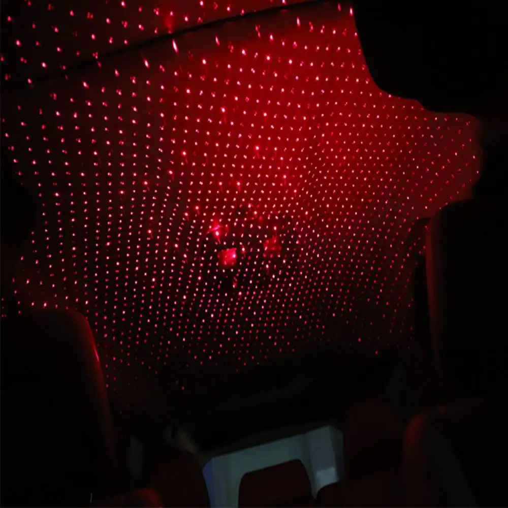 Новинка красные украшения для автомобиля с USB атмосферный светильник украшение