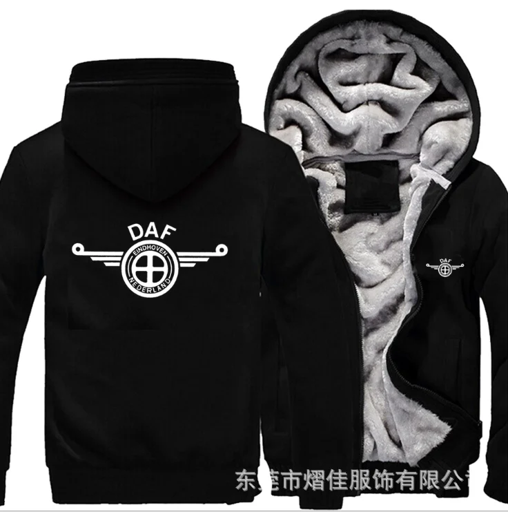 

NEW For Daf cotton coats Liberalism winter zipper Print Mens Hoodies Jacket MC Thicken Sweaterwear