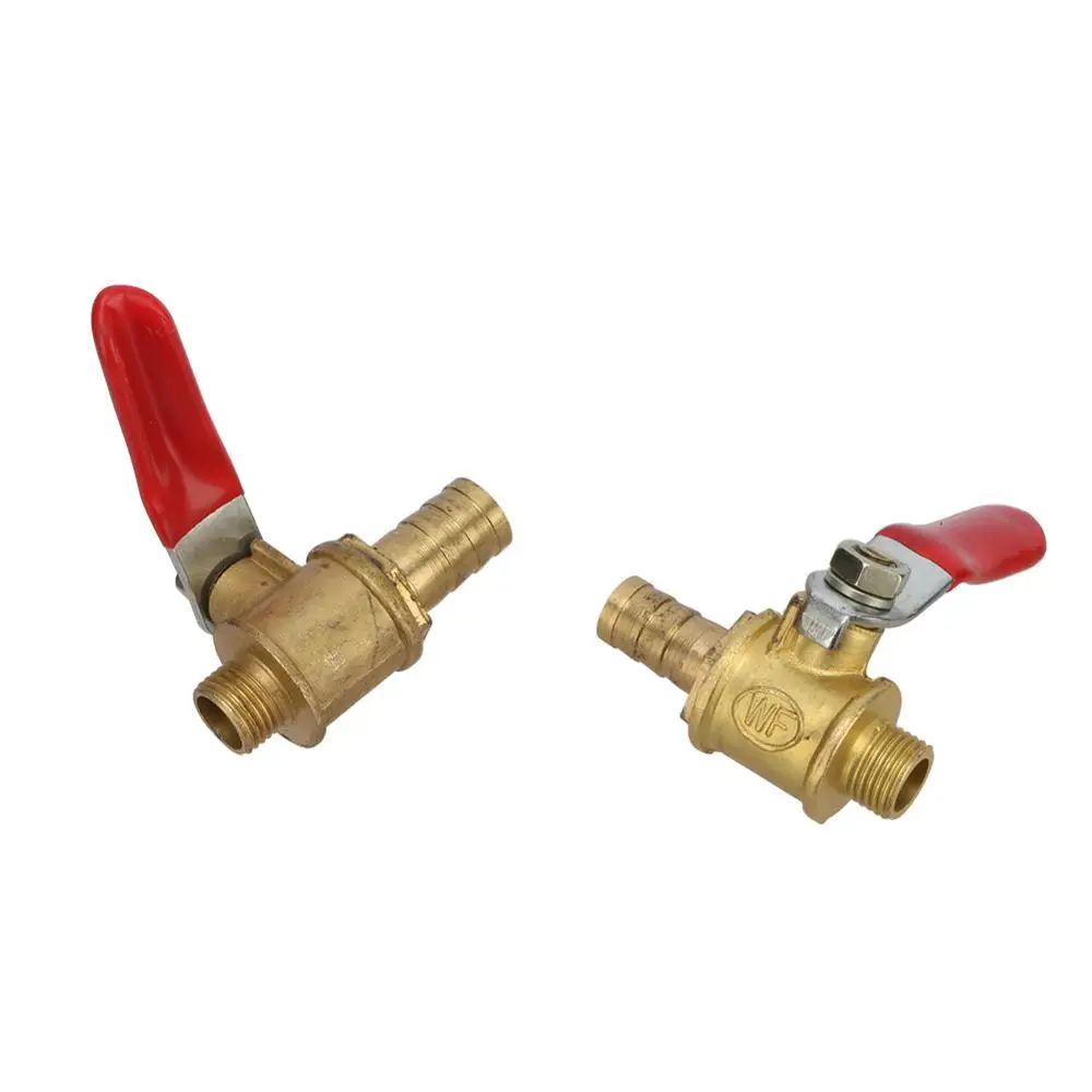 Латунный шаровой кран с бородкой 1/8 дюйма наружной резьбой на 8 мм 10 интерфейсы