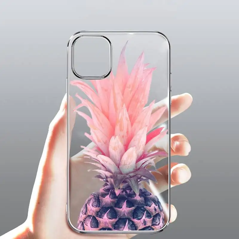 

pineapple Phone Case Transparent for Clear iPhone case 11 12 mini pro XS MAX 8 7 6 6S Plus X 5S SE 2020 XR
