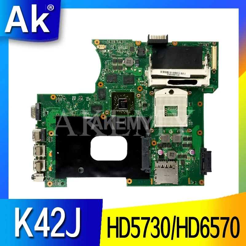 K42JA REV: 2 0 для For Asus K42J A40J X42J A42JLaptop Материнская плата хорошо протестирована HD5730 /