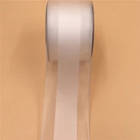 63mm x 25 yards wired edge organza white sheer ribbon for christmas birthday decoration gift wrapping 2 12