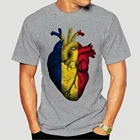 Румынская футболка для мужчин и женщин, унисекс, Ru для мужчин, ia Heart Flag, National Patriot Bucharest-2311A