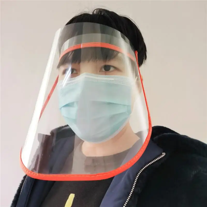 Прозрачная Защитная крышка для лица Mascarillas козырек анти-туман пыленепроницаемые
