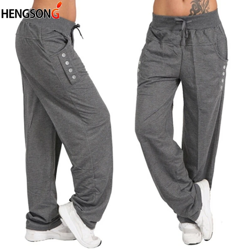 

2023 Mens Fitness Solid Pocket Pants Brand Men Pants Hip Hop Harem Joggers Pants Male Trousers Sweatpants Plus Size