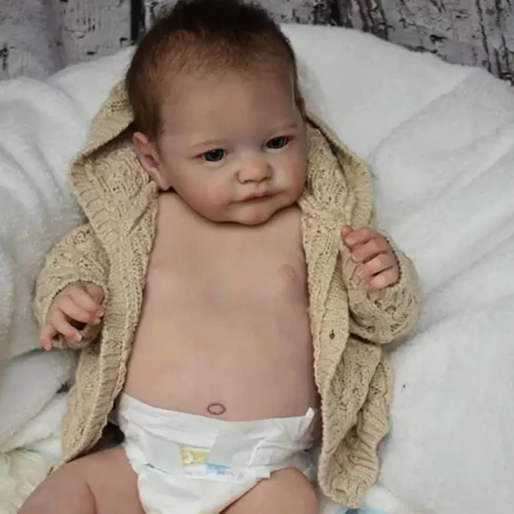 

NPK 23inch Original Size Tobiah Reborn Doll Kit Lifesize Dolls Parts Baby Unfinished K1J1