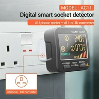 professional socket outlet tester detector ac voltage uk plug ac11 digital lcd smart socket tester voltage test checker detecto