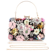 womens floral clutch purse girls eegant evening bag designer evening handbag for wedding purse prom banquet party shoulder