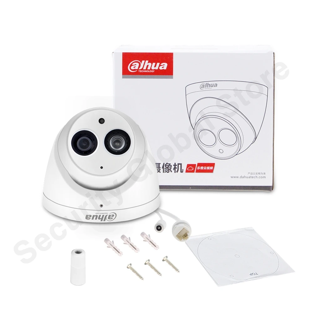 

Dahua IP Camera HDW4631C-A 4PCS 6MP Mini Turret CCTV Camera Built-in MIC SD Card Slot POE Security Outdoor Video Surveilliance
