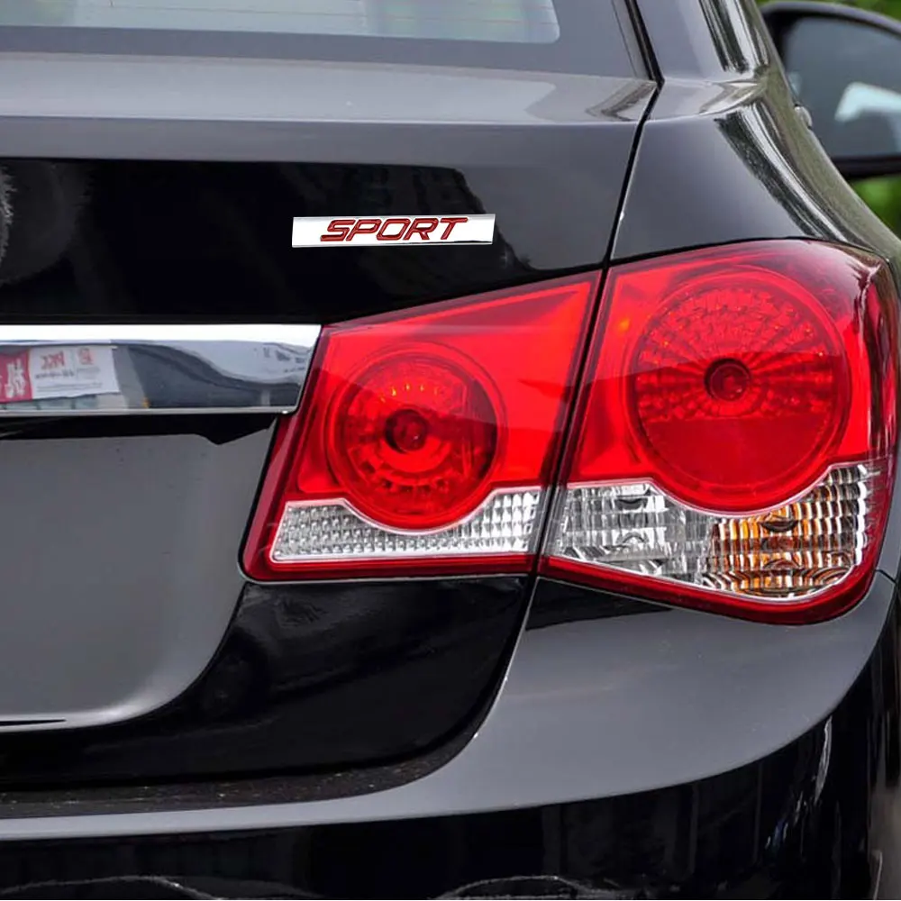 DSYCAR Sport Logo Square Bar Zinc Alloy Car Styling Emblem Badge Auto Refitting 3D Sticker Decal for VW Jetta Bora Lavida Honda |