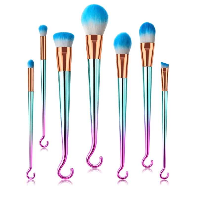 

7Pcs Makeup Brushes Set Powder Blusher Sculpting Eyeshadow Make Up Kit Smudge Highlighter Lip Brush Set