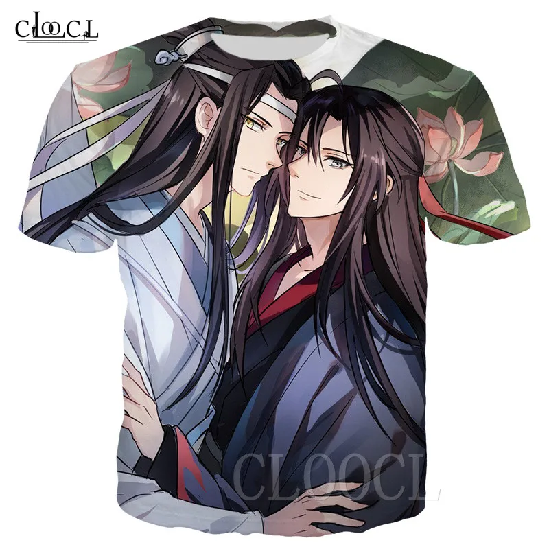 Женская футболка для косплея аниме МО дао ЗУ Ши Wei WuXian Lan WangJi Летние повседневные
