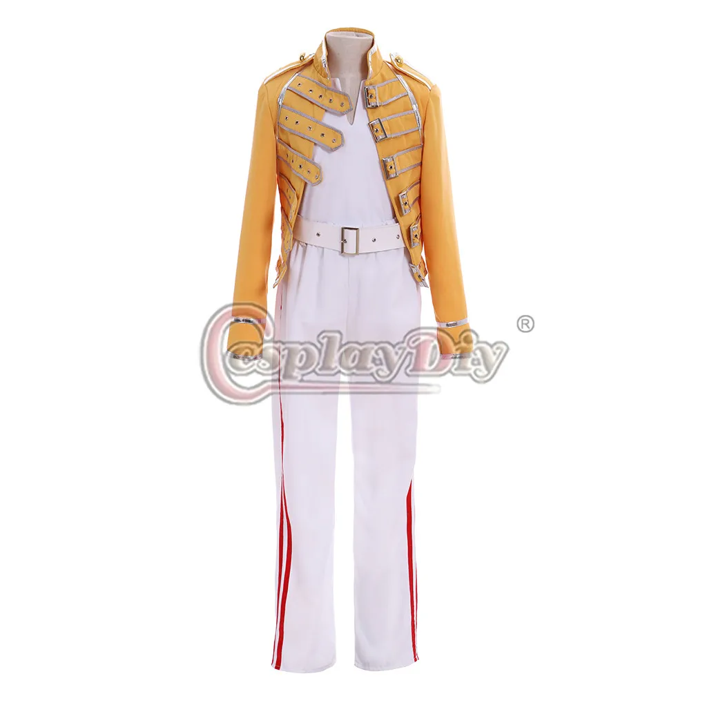 Cosplaydiy Queen Lead Vocals Freddie Mercury Costume Cosplay Rock Star Freddy Fancy Outfit Costume Cosplay