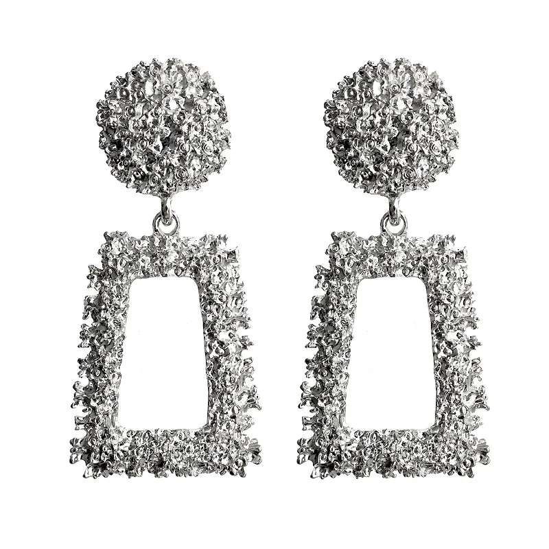 Винтажные большие серьги для женщин модные геометрические массивные