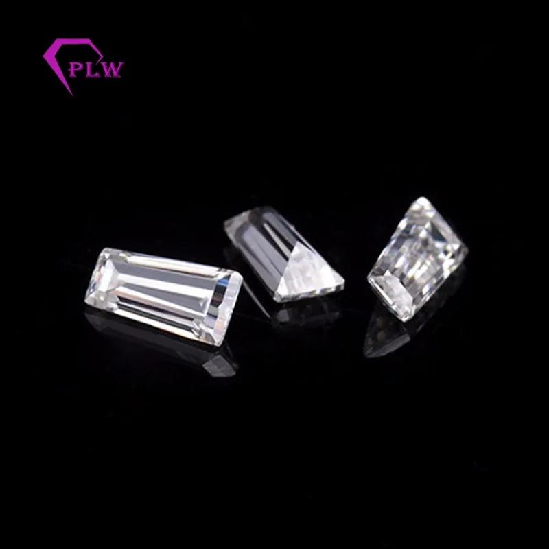 D Цвет 1 шт. 4 карата 8*10 мм лучистой огранки и 2 5x4x2 0.4ct коническая огранка Муассанит