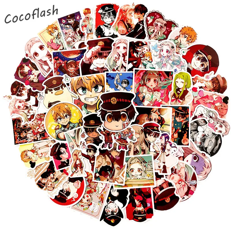 100Pcs/set Japan Anime Toilet-Bound Hanako-kun Waterproof Stickers For Snowboard Luggage Scrapbook Laptop Skateboard
