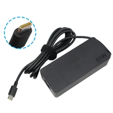 Laptop Charger Power Supply for Lenovo ThinkPad 65 Watt 20V 3.25A Type-C USB AC Adapter ADLX65YDC2A