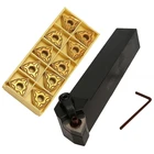 Акция! Набор токарных державок MWLNR2020K08 20 мм + 10 твердосплавных пластин WNMG0804