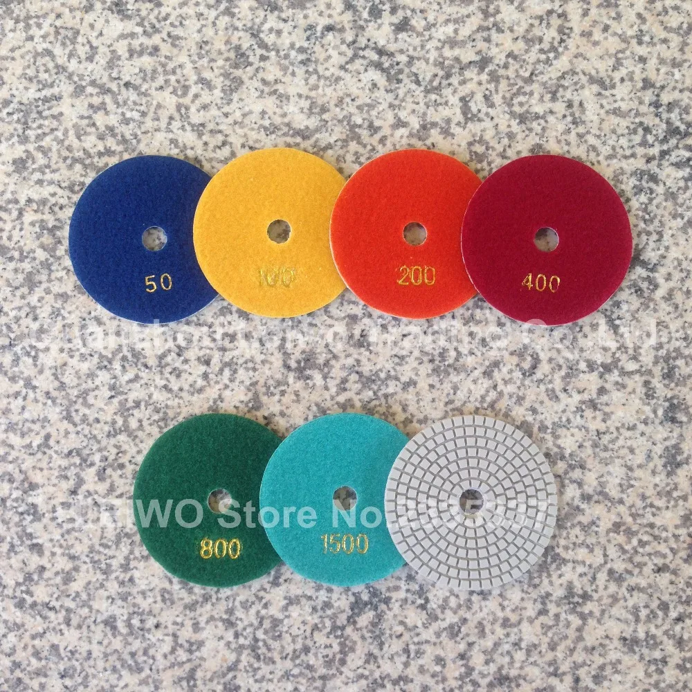 Алмазные полировальные колодки диск для шлифовки 4 дюйма влажная поверхность 3 мм