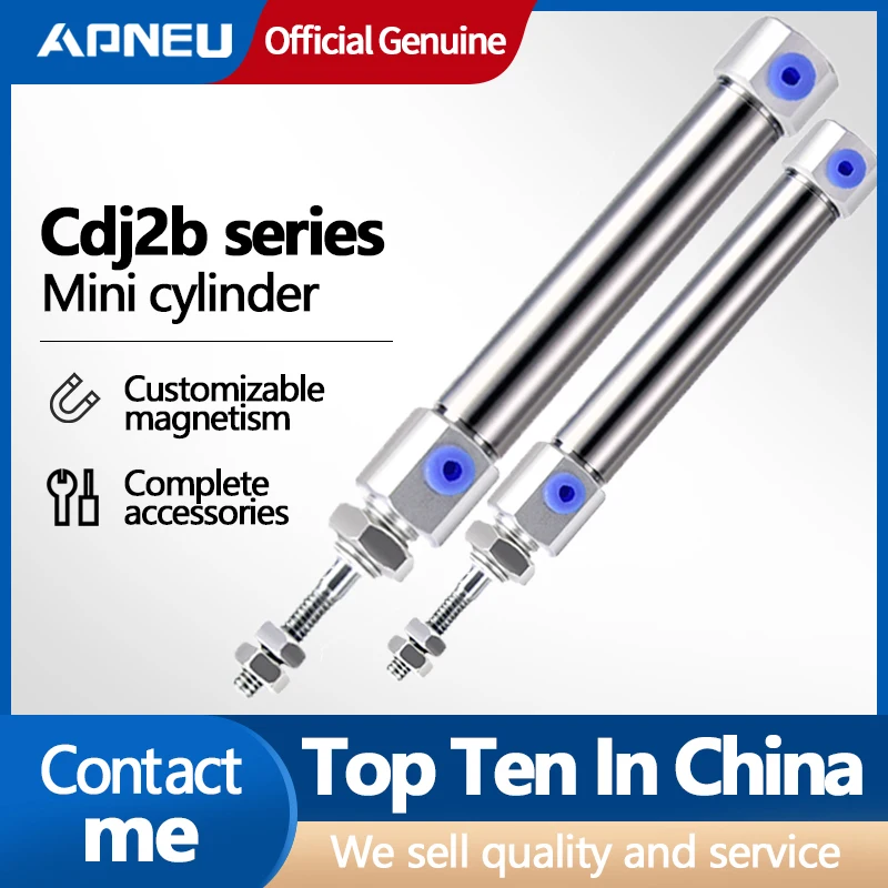 Пневматический мини-цилиндр cdj2B 10 типов Двойное действие один стержень мм 16