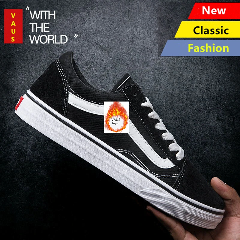 Мужские и женские мужские туфли из вулканизованной парусины в клетку с низким