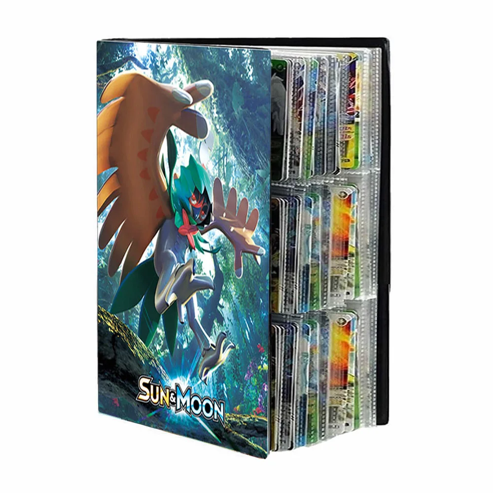 VMAX-Carpeta de cartas de juego de bolsillo para ni&ntilde;os, carpeta de colecci&oacute;n de libros, mapa de dibujos animados, regalo para ni&ntilde;os, 9 tarjetas de juego de bolsillo, 432 Uds.-0