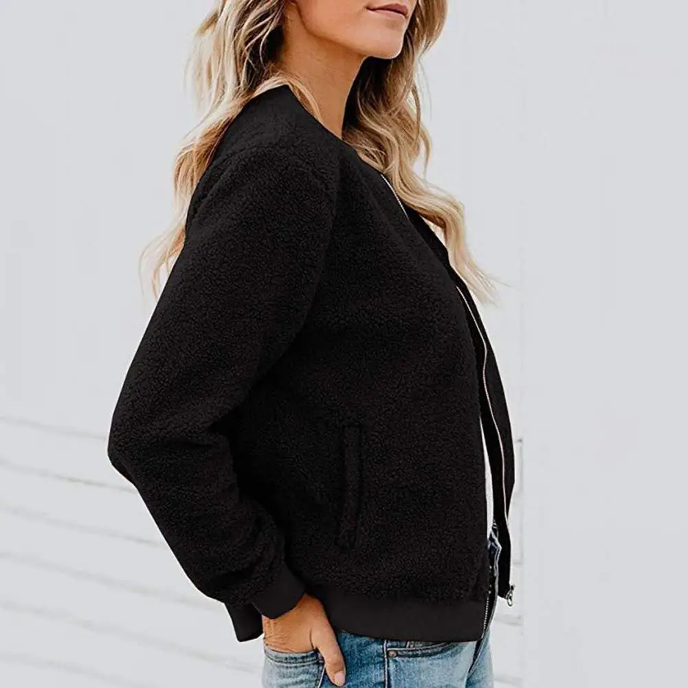 

Women jackets Korean Style Pure Color Coat Women Coat Popular Outwear Autumn Winter Long Sleeve jackets veste femme