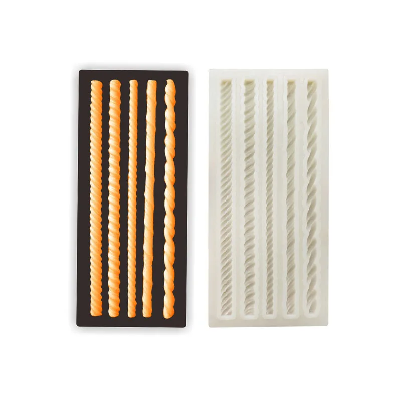 

Twist Rope Cake Silicone Mold Cake Decorating Tools Confeitaria Moldes De Silicone Fondant Cake Mold Chocoe Molds Safety