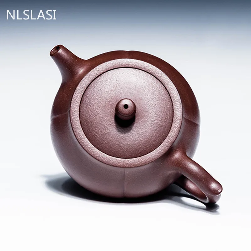 235cc фиолетовый песок глина Исин Чайник Китайский чайный набор камень вышитый