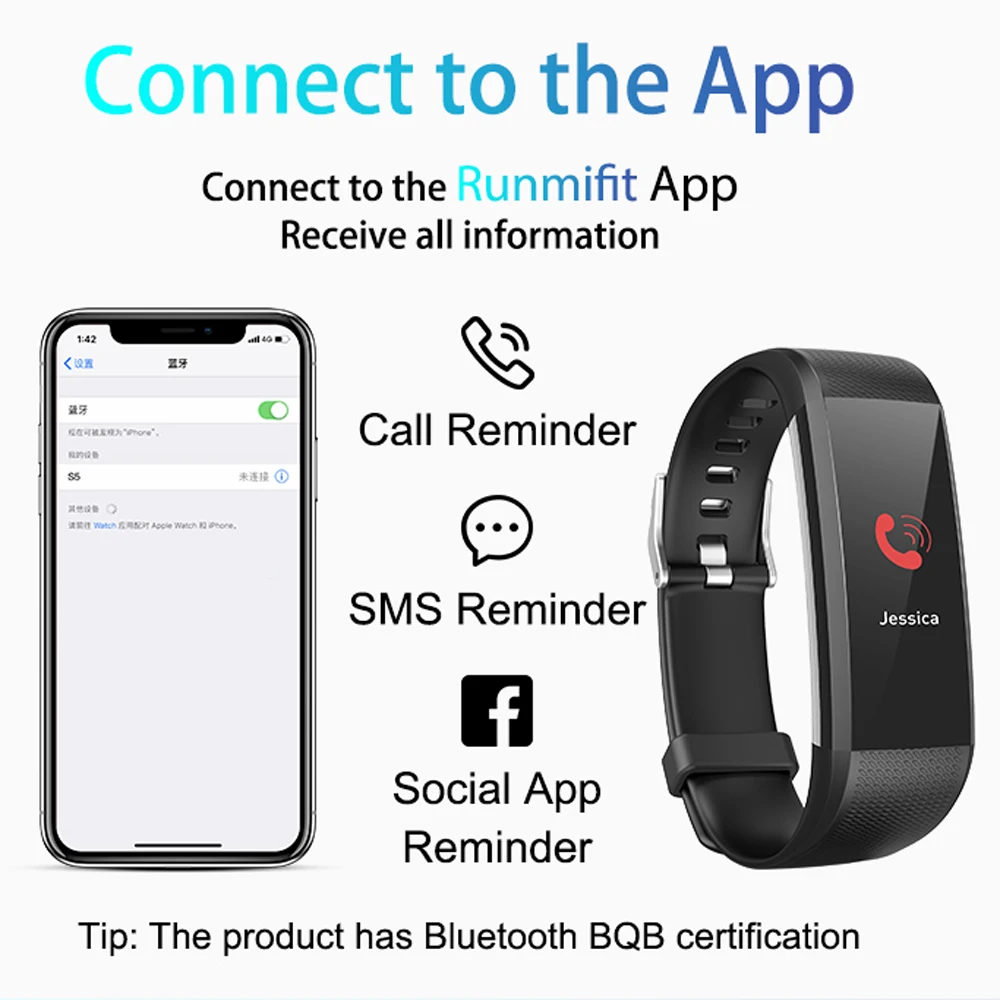 Смарт-браслет OMMUR S5 браслеты спортивное сердце ретрет артериального давления