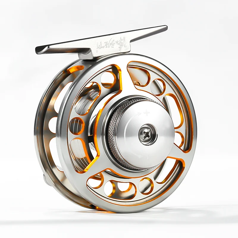 

Full Aluminum Reel left right handed Ice Wheel 50mm 60mm Fly Reels Gear ratio Pesca carp Fishing molinete