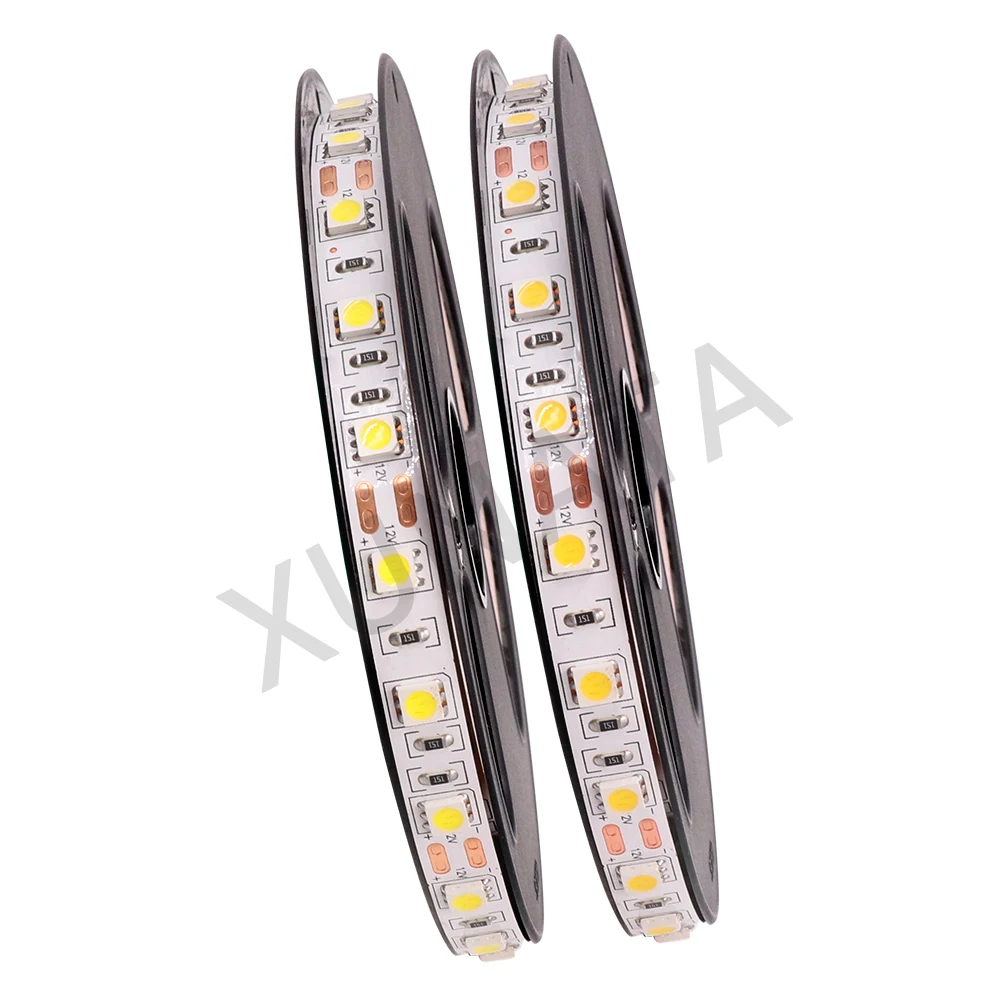 Светодиодная светильник та 5050 SMD 60 1 м 5 12 В светодиодный/м лента с разъемом