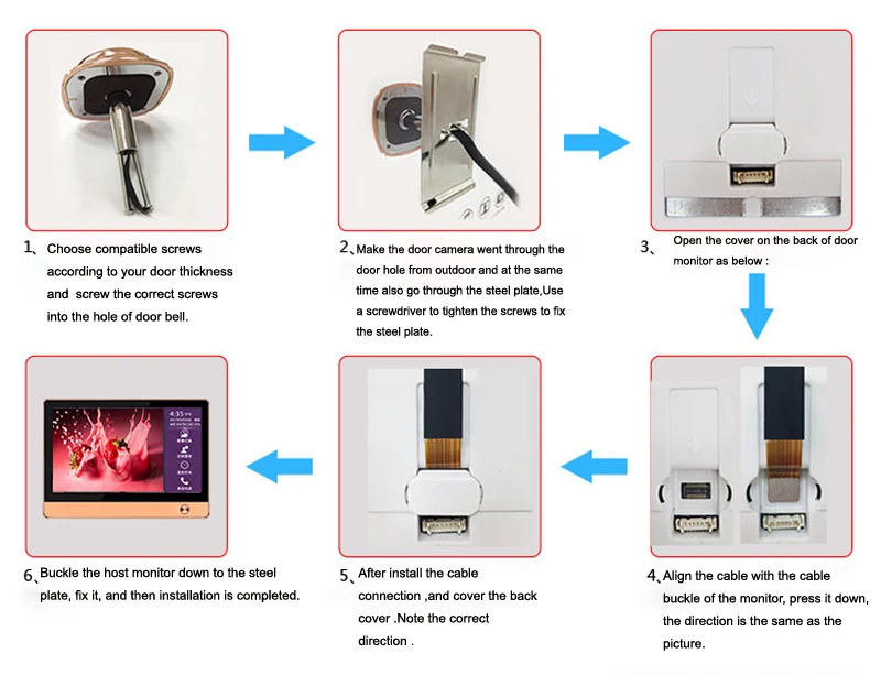 legrand video door phone Rollup Ihome5 Smart Home Intercom Door Viewer Peephole Wireless Video IP Camera Eye WIFI Visual Doorbell Remotely Surveillance audio door phone