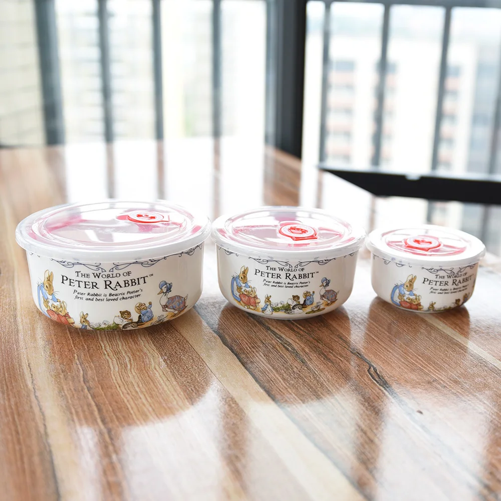 Питер посуда с кроликами Tureens свежий салатник костяного фарфора сохраняет