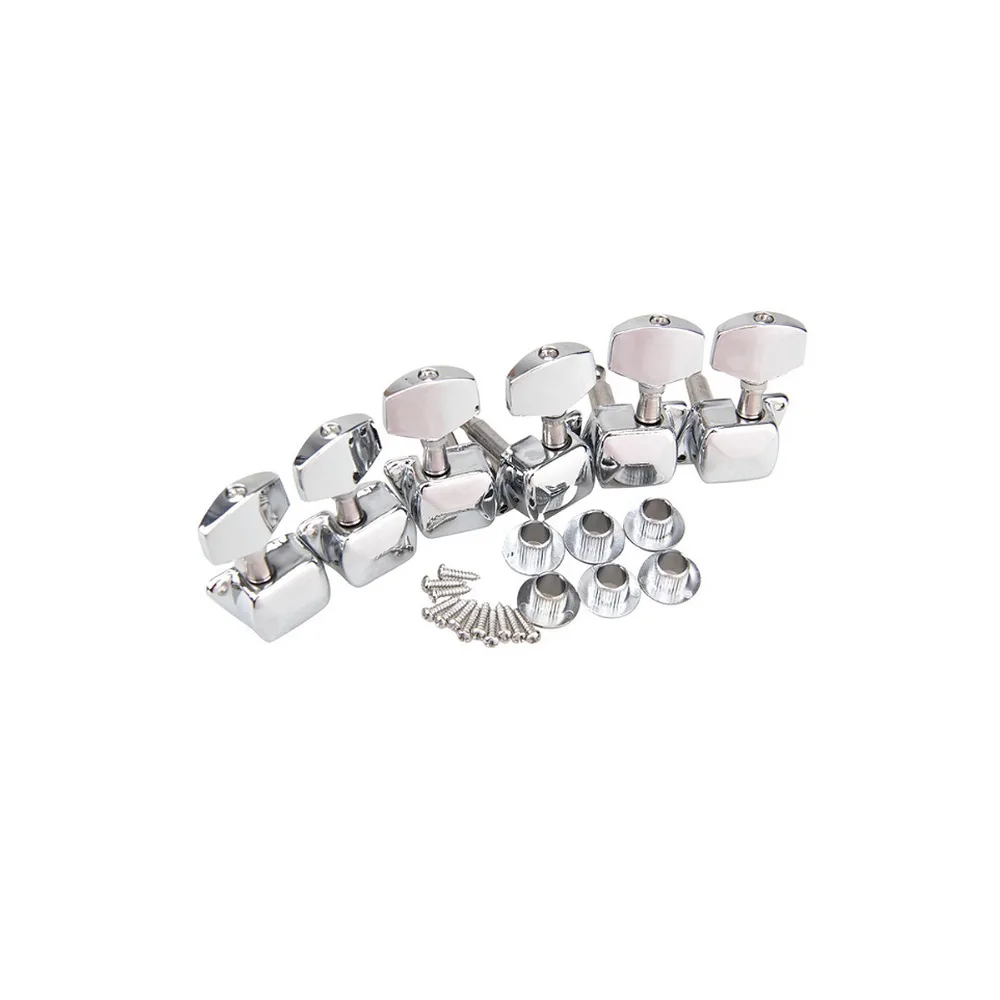 

6 pcs Chrome Electric Acoustic Guitar String Tuning Pegs Tuners Machine Heads guitar tuning pegs