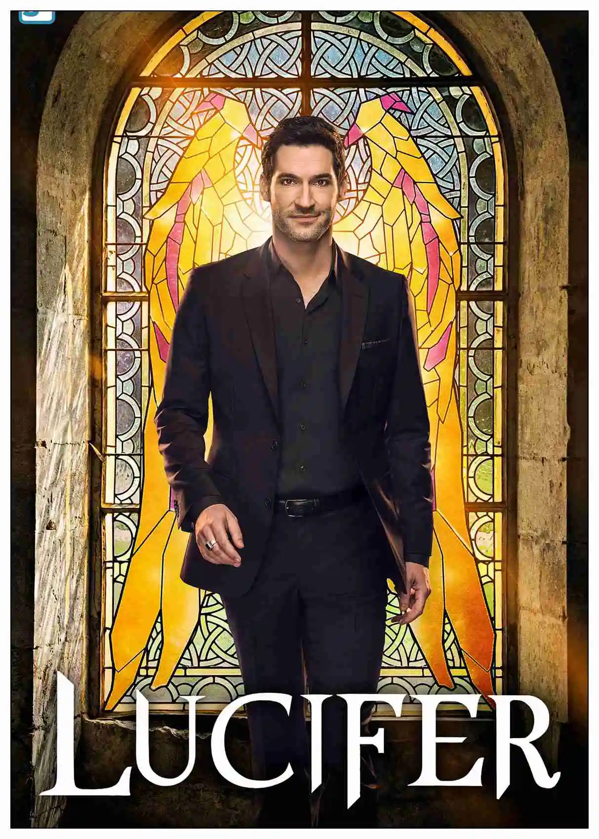 Облицовочный плакат Lucifer ТВ серии показ стикер на стену белая бумага домашний декоративный плакат на стену Прозрачный декор изображения