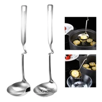 stainless steel skimmer spoon cooking oil filter ladle separating soup and oil for home restaurant kitchen tools