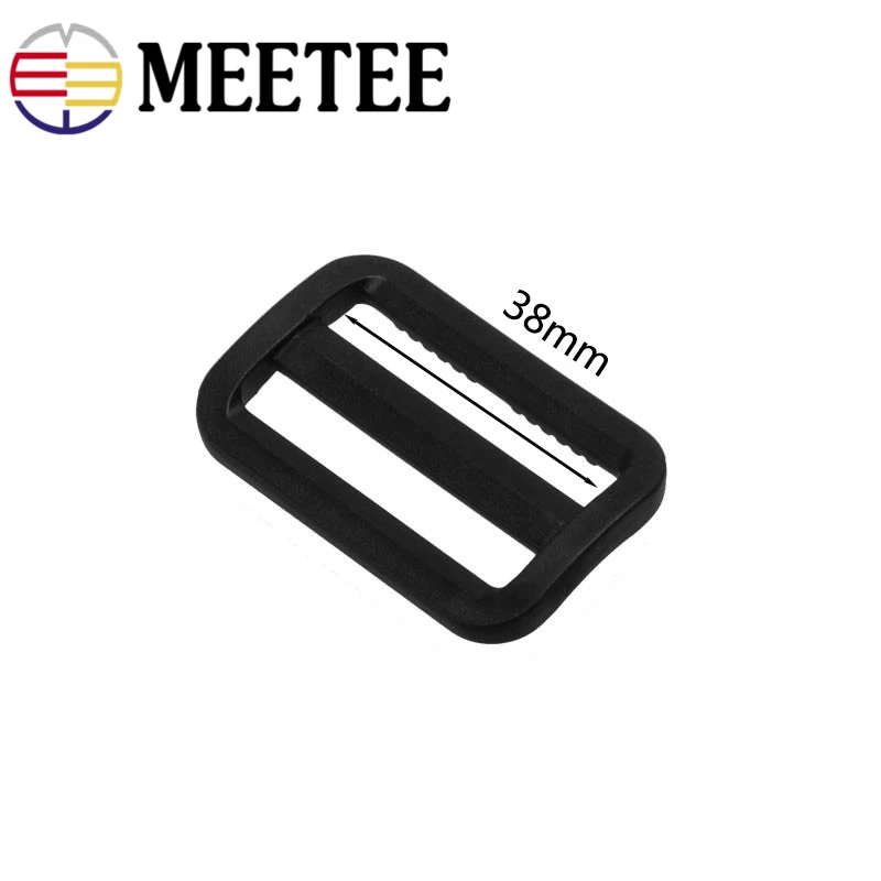 Meetee 25 мм 32 38 50 пластиковая Регулируемая пряжка для рюкзака чемоданов ремней