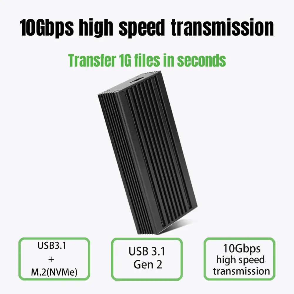 Корпус iocest NVMe Type c USB3.1 для мобильного жесткого диска чехол HDD JMS583 к M.2 M Key Pcie SSD