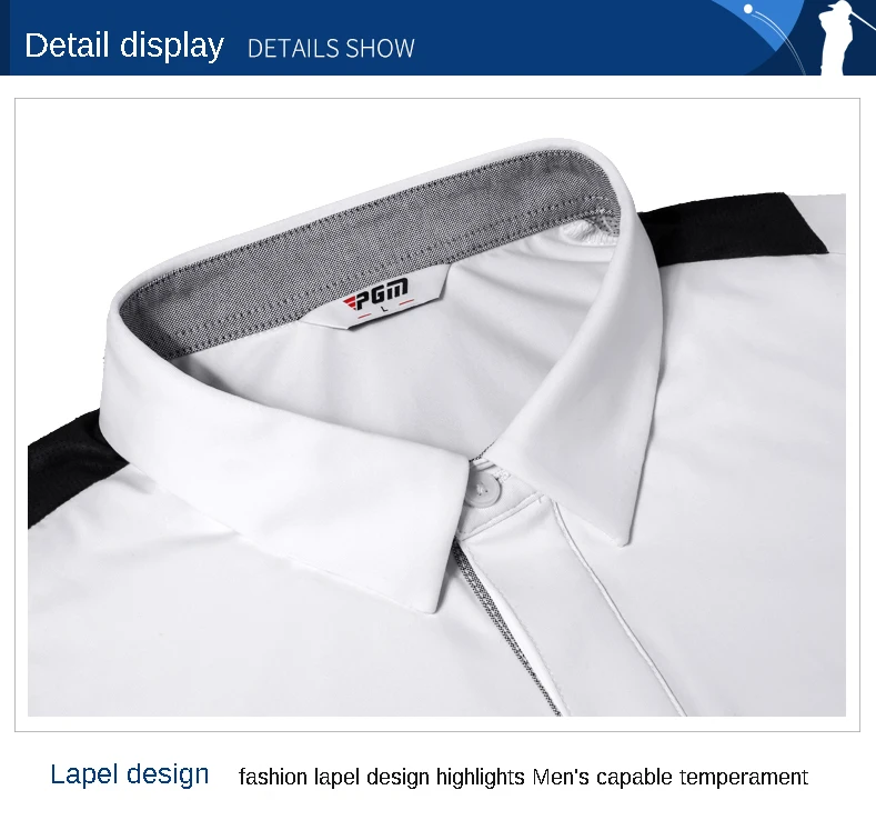 PGM Short Sleeve Good Tops Golf Clothes Men Shirt Stretch Male Sportswear leisure Summer Tennis tShirts Breathable Quick Dry | Спорт и
