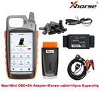 Инструмент Xhorse VVDI Key Tool Max + MINI OBD Tool + для Toyota 8A адаптер для потери всех ключей с бесплатным продлением кабеля + Бесплатный супер чип VVDI