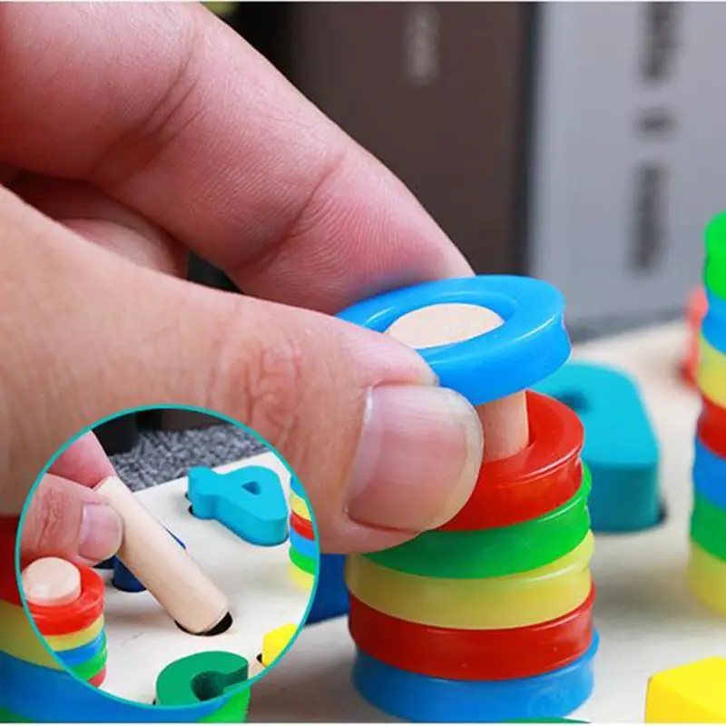 

Montessori Jigsaw Wooden Puzzle Toy Developmental Toy Large Educational Match Wooden Tangram Brain Teaser Puzzles For Children