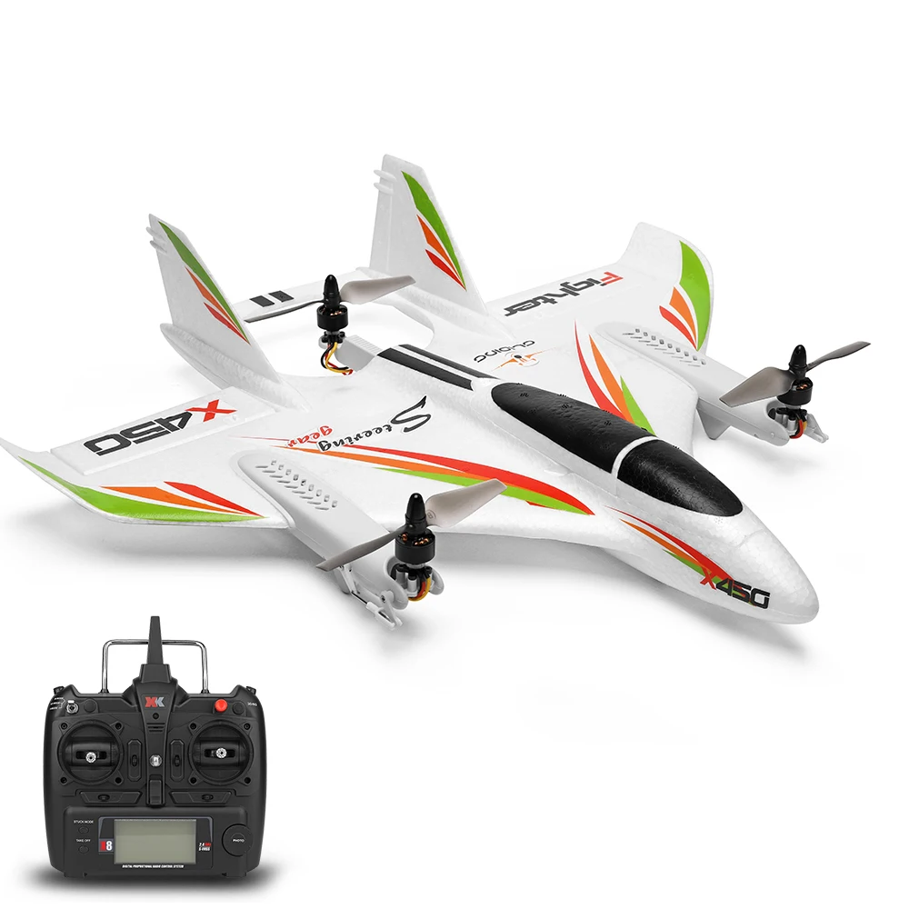 Оригинальные 2 4G 6CH WLtoys XK X450 3D/6G RC вертикальный взлет светодиодный